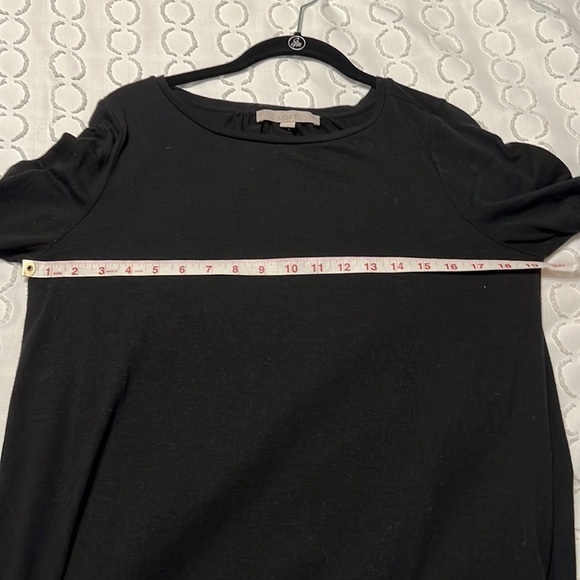 WOMENS Ann Taylor LOFT medium ruffle sleeve top - Picture 5 of 6